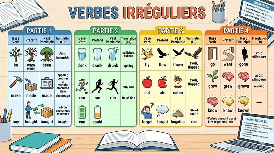 Verbes irréguliers